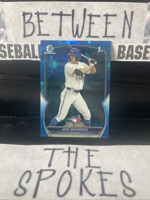 2023 Bowman Chrome Sapphire Jace Bohrofen 1st Bowman BDC-173 Blue Jays 