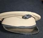 WWII US Marine Corps Enlisted Dress Cap Hat  W/ Bronze Globe Size 7 1/4