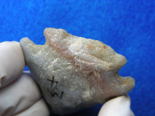 QUARTZITE KIRK 2" PENNSYLVANIA Authentic Indian Artifacts - Picture 9 of 12