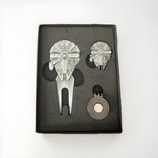 New Ball Marker and Divot Tool Gift Set - Star Wars Millennium Falcon Magnetic