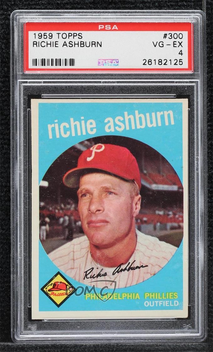 1959 Topps Richie Ashburn #300 PSA 4 HOF