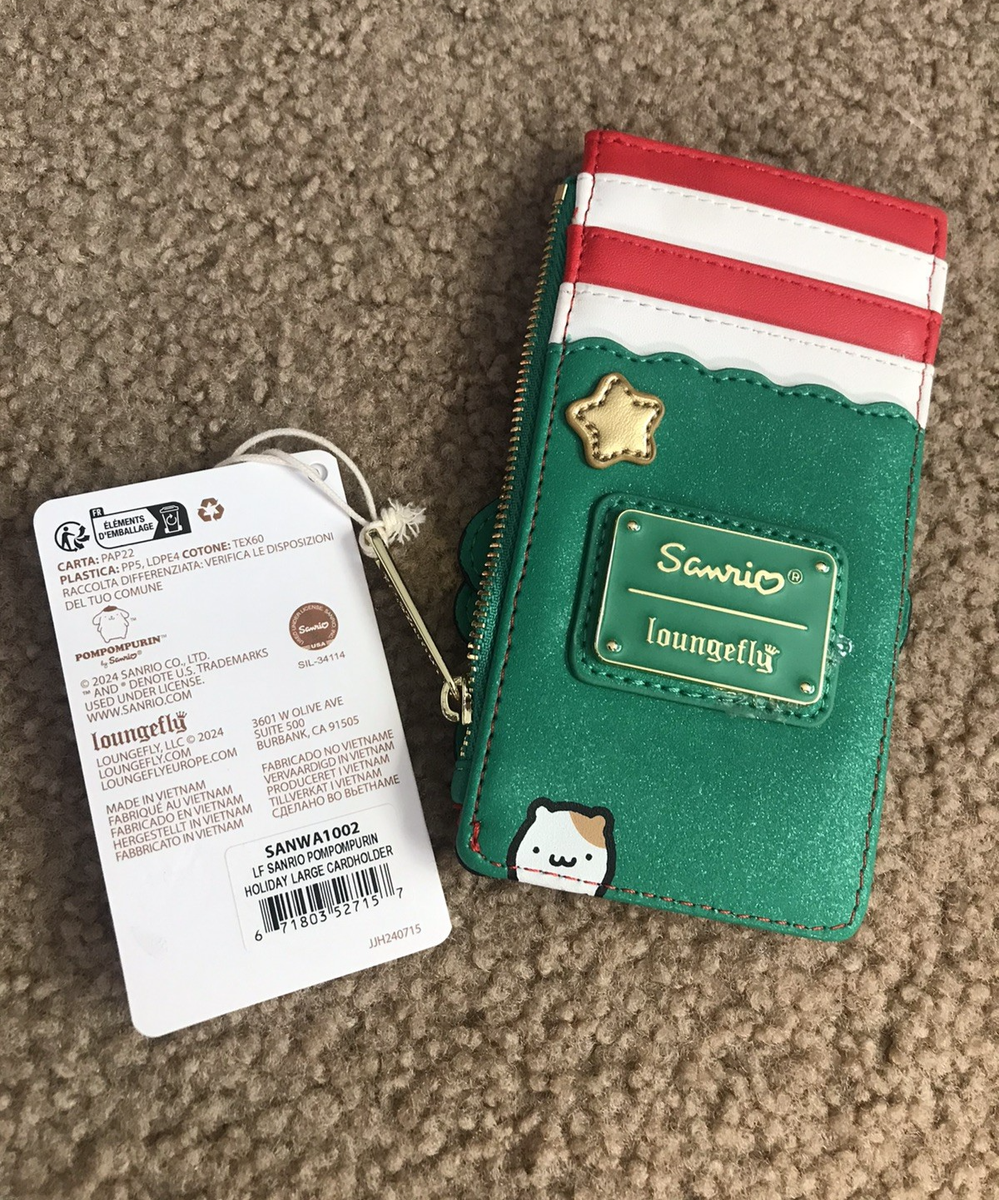 Loungefly Sanrio Pompompurin Holiday Large Card Holder Christmas