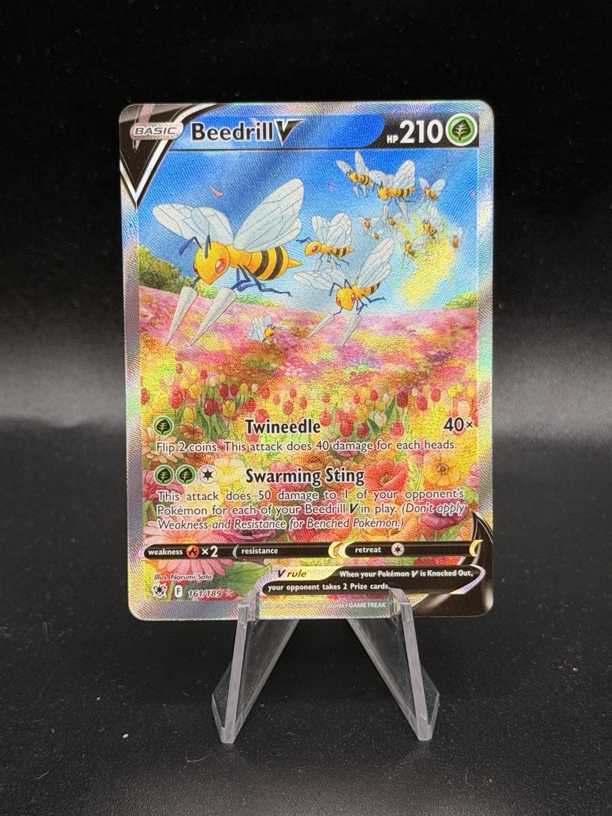 Beedrill V (Alternate Full Art) 161/189 Swsh10: Astral Radiance Pokemon NM IH3