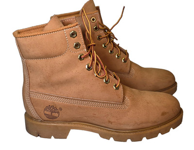 Timberland Men's 6-Inch Premium Waterproof Boots Size 7 M Wheat Nubuck Shoes USA