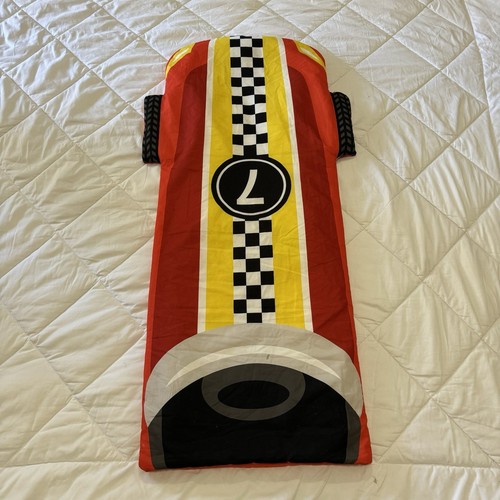 Rugged Bear Red Racing Car Sleeping Bag for kids