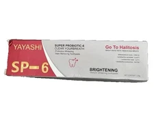 Yayashi SP-6 Probiotic Whitening Toothpaste Oral Health NEW 120g
