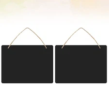  2pcs Practical Chalkboard Double-Sided Blackboard Wall Hanging Board Home Decor