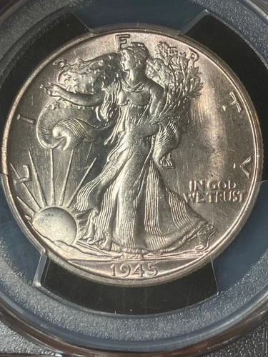 1945-S MS64 Walking Liberty Half Dollar, PCGS 54222957