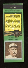 1934 Diamond Matchbooks U1 Baseball #186 Dazzy Vance EX