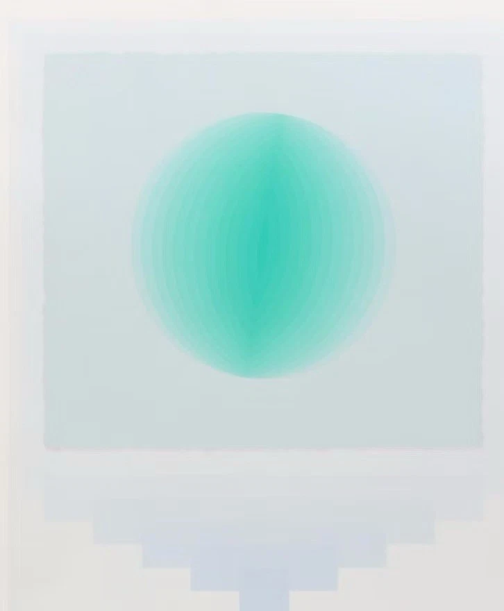 Serigrafía Nobuteru Shimotakahara "Composición del Tiempo y el Espacio" Prueba de Artista Foto 2 de 4