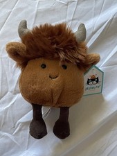 Jellycat Amuseabean Highland Cow - Little Sof...