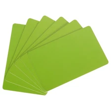 20 Pack 30 Mil Graphic Quality Green Blank PVC Card for ID Badge Printer
