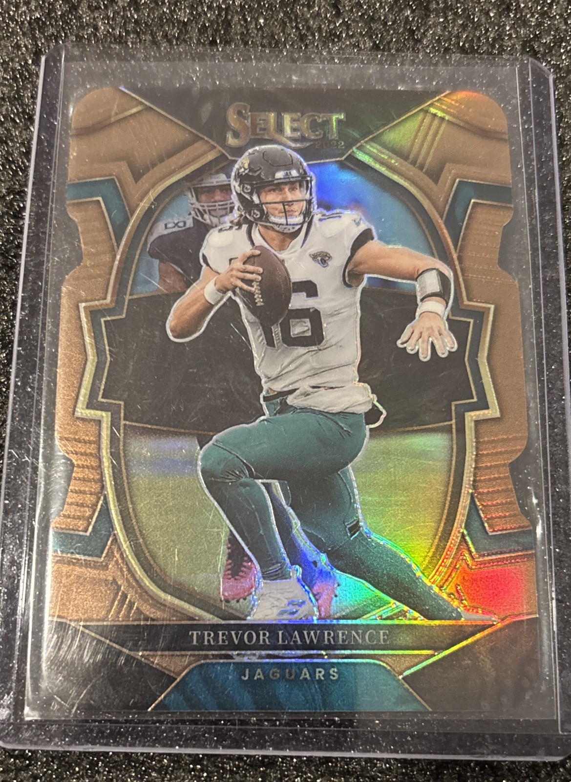 2022 Panini Select - Concourse Trevor Lawrence #41 Copper Prizm Die-Cut /149