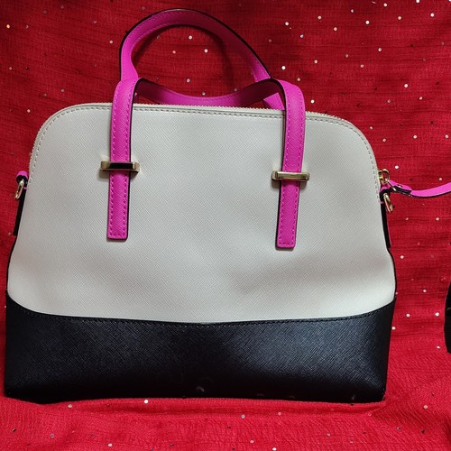 Kate Spade Cedar Street Maise Colorblock Saffiano Leather Satchel-EJL Monogram - Picture 11 of 11