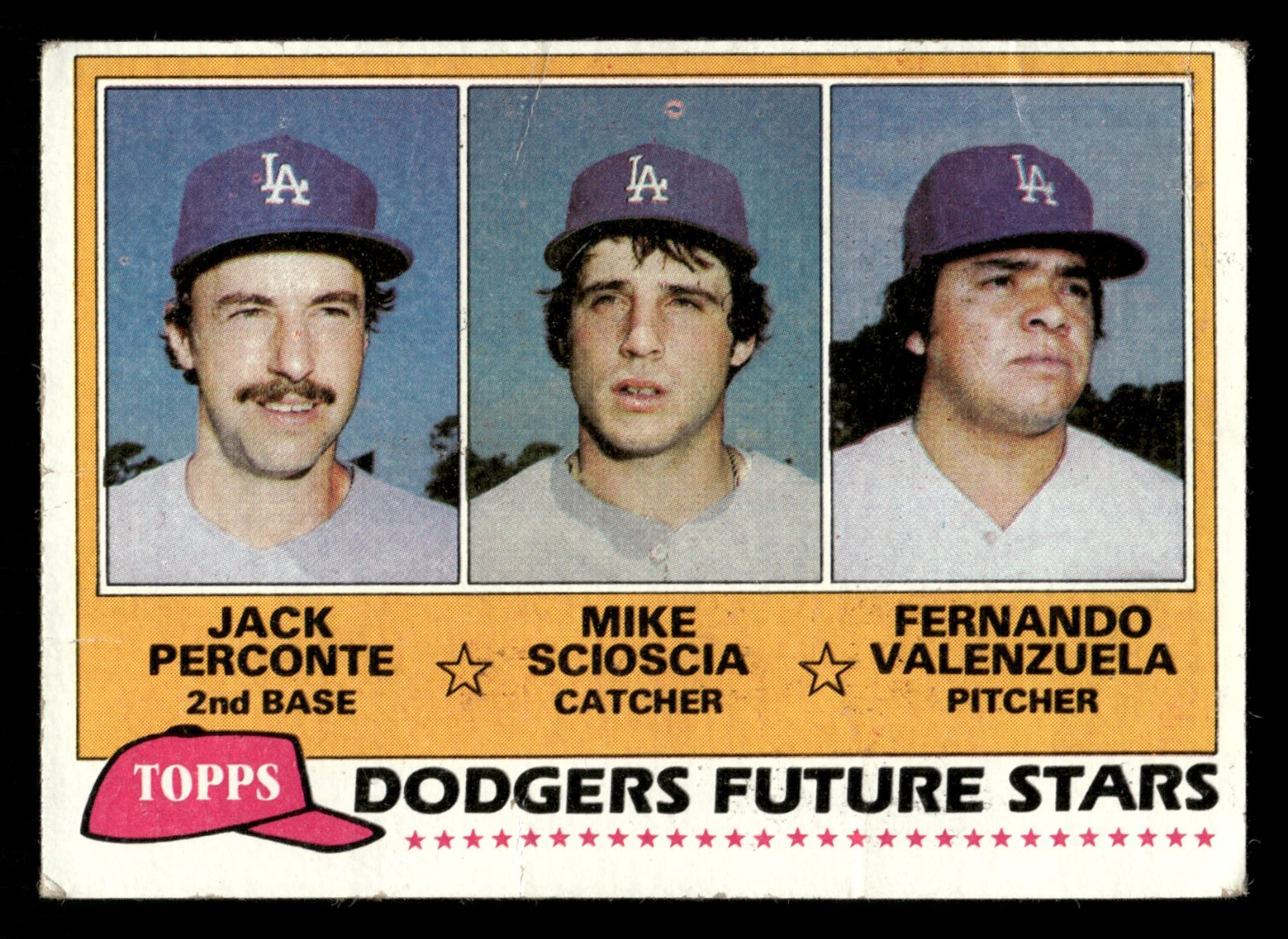 1981 Topps Baseball Card #302 Los Angeles Dodgers Fernando Valenzuela