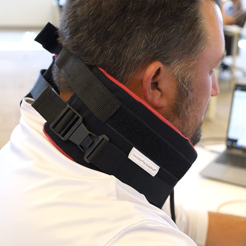 Dispositivo de tracción de cuello cervical Body Sport TracCollar, pequeño/mediano, se adapta a 14” t... - Imagen 7 de 8