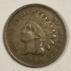 1909-S Indian Cent .01. Very Fine. Sharp.