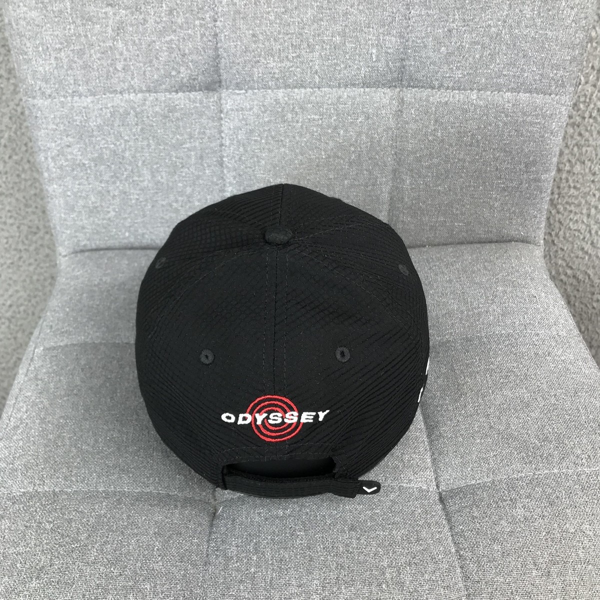 Callaway Golf Hat Cap Strap Back One Size Black Mens Chrome Soft