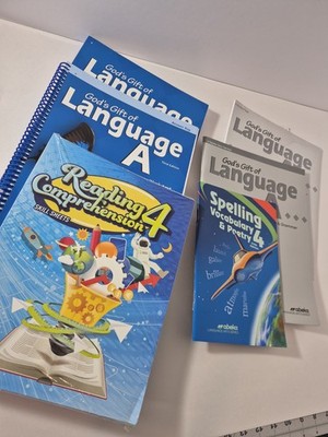 Abeka God s Gift of Language Arts 4th Grade 3rd Edition Writing & Grammar Set 6
