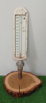 Antique U.S. Gauge Co. N.Y. Boiler Thermometer USGC