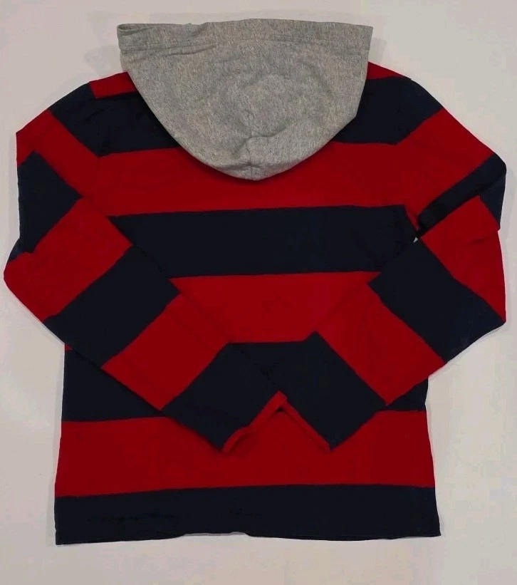 Polo Ralph Lauren Boys Size M (10/12) Red & Blue Striped Pullover - Изображение 4 из 4