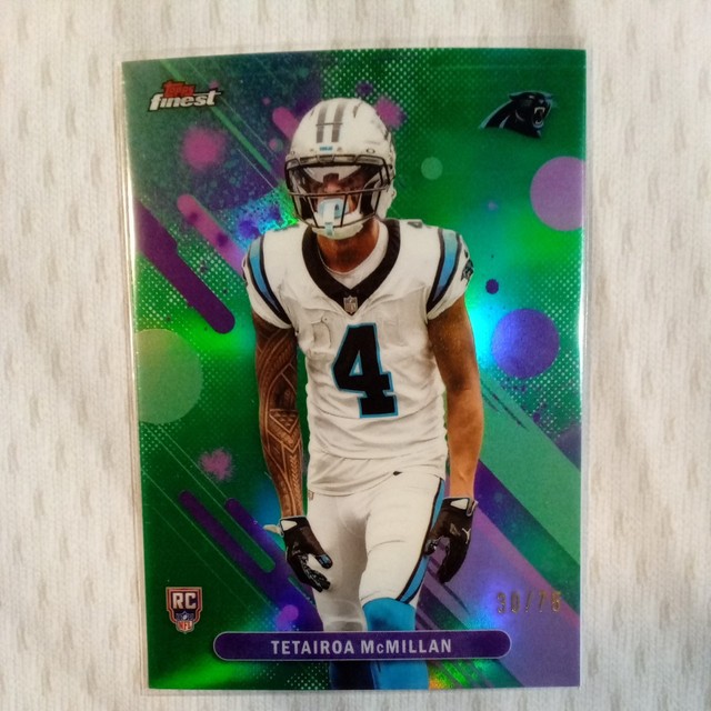 2025 Topps Finest Green Refractor #23 Tetairoa McMillan /75 RC
