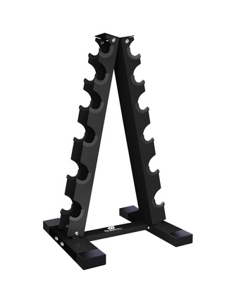 6 Tier Dumbbells Storage Rack - 230 LB Capacity Dumbbells Weight Rack - 2.0MM...