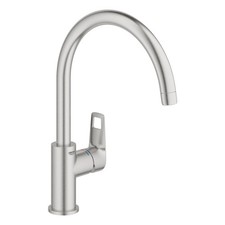 GROHE START CUMBRIA Single Side-Lever Kitchen Tap | Stainless Steel | RRP £159