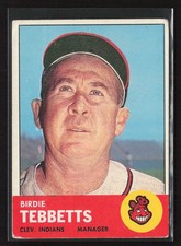 1963 Topps #48 Birdie Tebbetts - VG/EX Set Break!