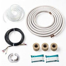 25 Ft 3/8" & 1/4" Mini Split Line Set Cooling Connection Pipe Install Kit