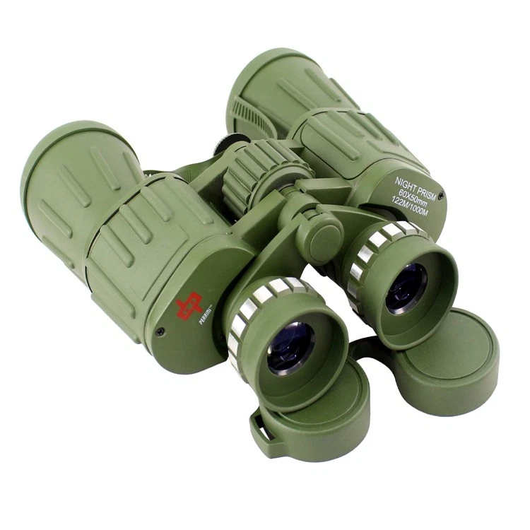 Perrini 60x50 Green Army Binoculars with Day & Night Prism + Case - Image 4 of 4