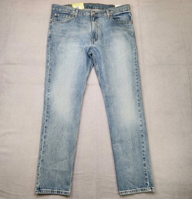 NWT Levi's 512 Slim Taper Jeans Men's 38x32 Blue Light Wash Denim Flex Stretch