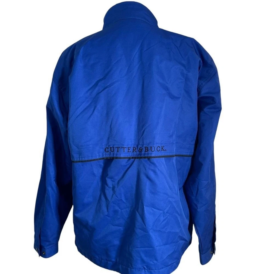Cutter & Buck Womens Performance Jacket Size M Vented Blue Full Zip Logo - Image 4 of 4