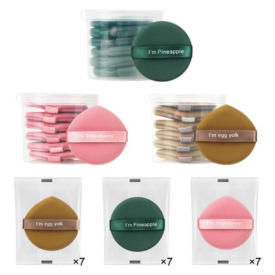 7x Luftkissen Puderquaste, Gesicht Make-up Mischschwamm schnell und einfach Make-up