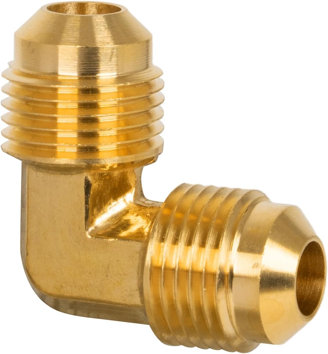 3/8" Male Flare Brass 90 Degree Elbow Tube Fitting for Propane Fuel Gas US