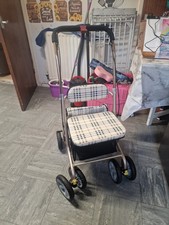 CareCo Cielo Rollator Sturdy with Strong Brakes, Seat, and Shopping Bag