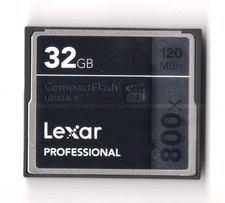  DENTED Lexar 32GB 800x 120MB/s UDMA 7 CF Compact Flash Memory Card