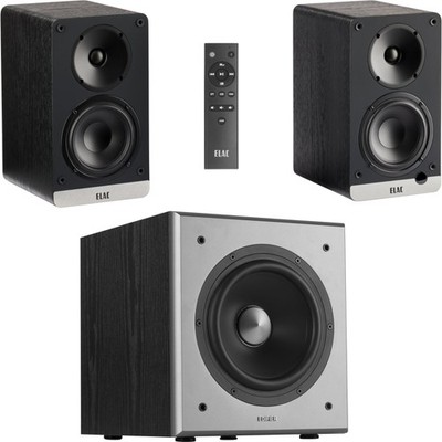 Elac Connex DCB41 Edifier T5 Soundsystem 2.1 Aktivlautsprecher Subwoofer Set