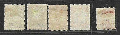 VIRGIN ISLANDS 1887-1889 S.G. 32, 36-37, 40-41 MINT HINGED V.F. - Picture 2 of 2