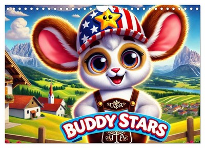 Buddy Stars - Abenteuer für Kinder (Wandkalender 2025 DIN A4 quer), CALVENDO Mon