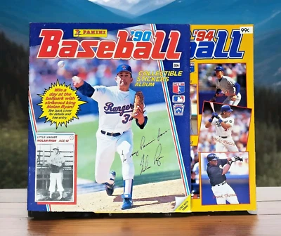 1990-1994 Panini Baseball Stickers Ken Griffey Jr Nolan Ryan Unused Empty Albums
