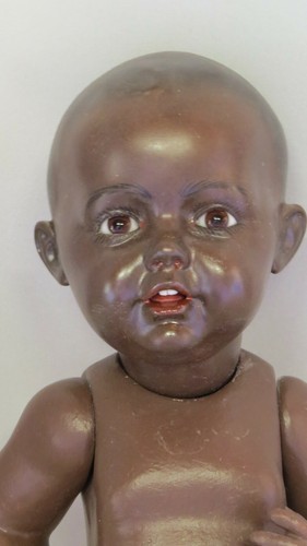 KESTNER 38 CM Ref "C" Poupée Ancienne Noire Reproduction Antique Doll - Foto 2 di 4