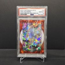 2022 Contenders Optic Chet Holmgren Hoop Dreams Red Cracked Ice PSA 10