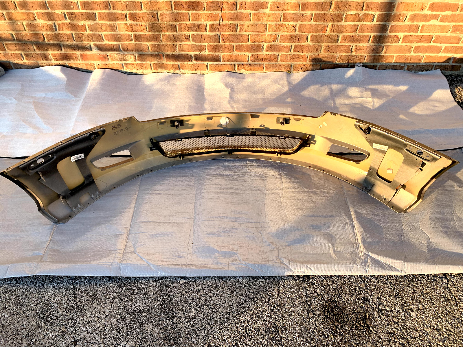NICE 2006-2010 Aston Martin DB9 Front Bumper Cover w/Sensor Holes Silver OEM