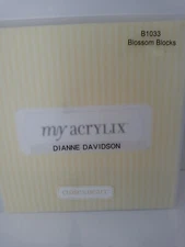 Close to my Heart My Acrylix B1033 Blossom Blocks Scrapbooking Stamp Set