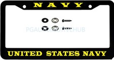 License Plates Black Stainless Steel Frame Vinyl Letters For United States Navy License Plates Black Stainless Steel Frame Vinyl Letters For United States Navy