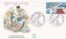 FRANCE 1978 FDC ROLAND GARROS YT 2012