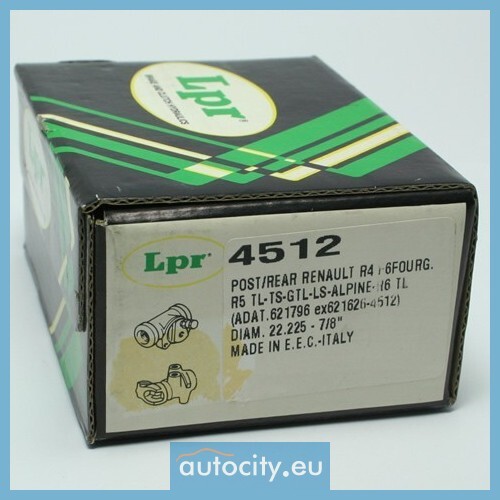 LPR 4512 Cylindre De Roue De Frein Arrière - Compatible Renault - Qualité Équivalente OE