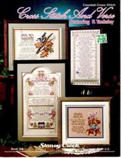 STONEY CREEK COLLECTION CROSS STITCH AND VERSE BOOK 358 FEATURING P. TANKSLEY
