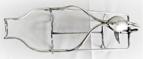 Vertidor de vino vintage con soporte para botellas de plata de vajilla - Imagen 5 de 7